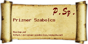 Prizner Szabolcs névjegykártya